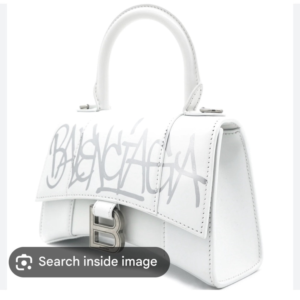 Balenciaga XS Hourglass Graffiti Top Handle Bag